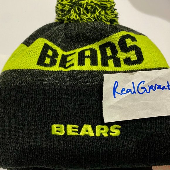 RARE 100% New Era 2016 Chicago Bears BLACK ALT Sport Knit Hat NFL Beanie Winter - Picture 3 of 4